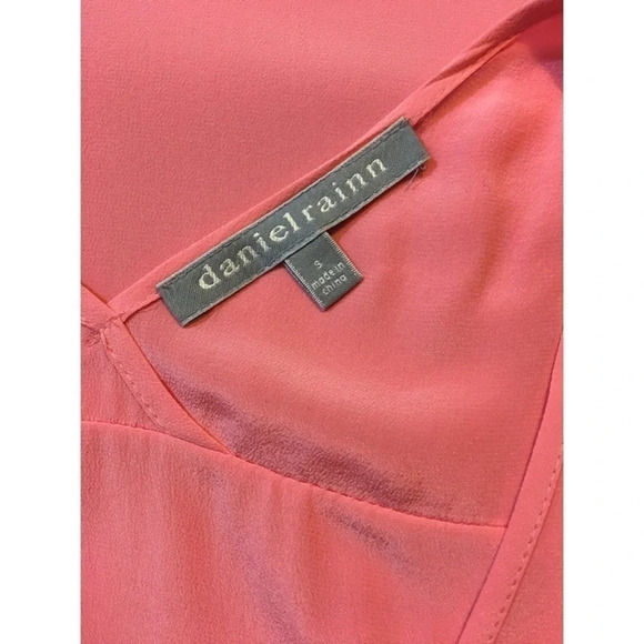 Daniel Rainn Silk Coral Pink Tank Blouse S - Picture 2 of 2